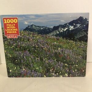 Sealed 1995 Vintage Hoyle 1000 Piece Jigsaw Puzzle Mt. Rainer